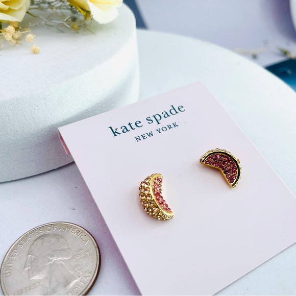 Kate Spade Fruit Salad Pavé Grapefruit Studs Earrings - Picture 7 of 7